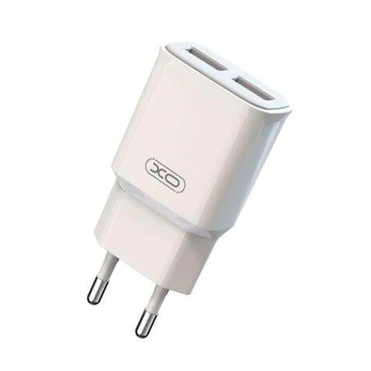 Cargador de Corriente 2.4A 2xUSB - Proteccion contra Cortocircuito y Sobrecargas - Color Blanco XO L92C