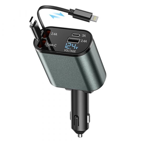 Cargador rápido para Estación de teléfono de coche cargador 4 en 1