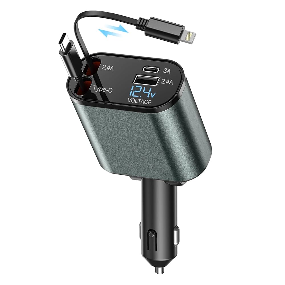 Cargador rápido para Estación de teléfono de coche cargador 4 en 1