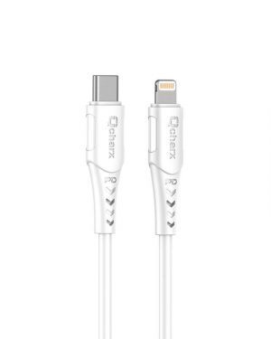 Cable Tipo C a Lightning 3A 20W (1 m) PVC Blanco Qcharx Sofia